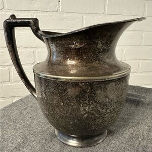 Vintage Meridian Silver Plate Co. water pitcher